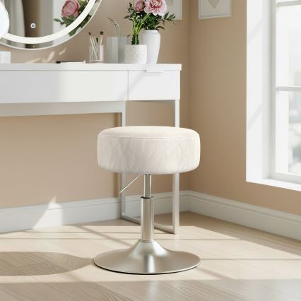 Tabouret NUBE Ø 38,5 cm blanc