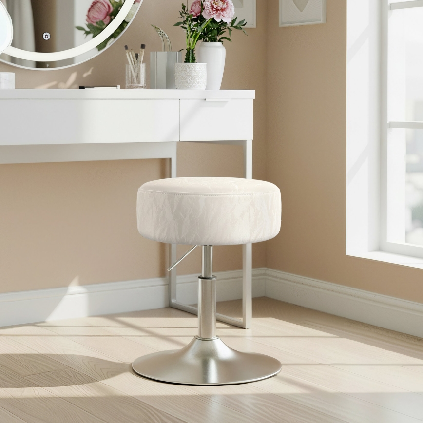 Tabouret NUBE Ø 38,5 cm blanc