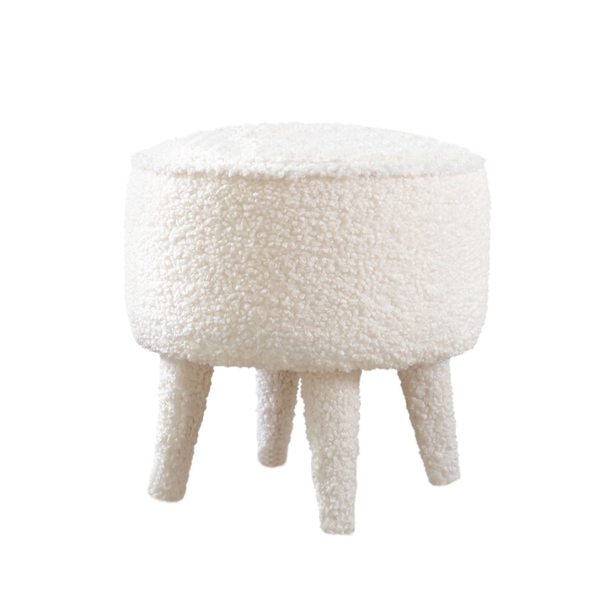 Tabouret PIXI Ø 38 cm blanc