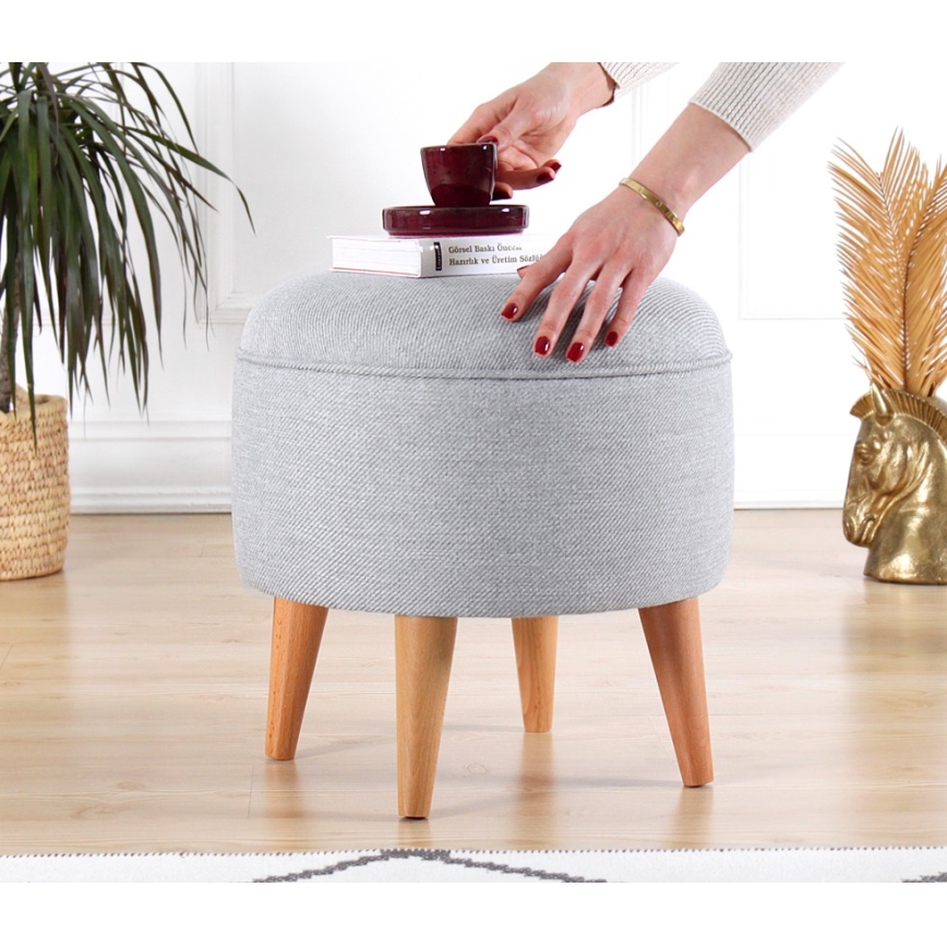 Tabouret PIXI Ø 40 cm, gris