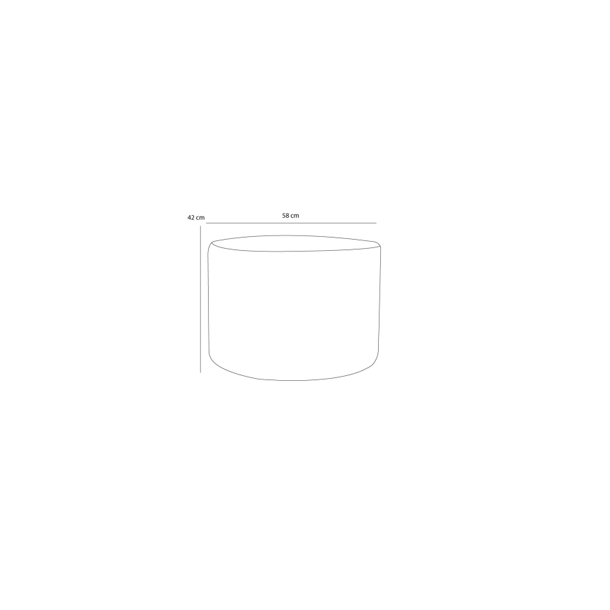Tabouret RABO Ø 58 cm gris