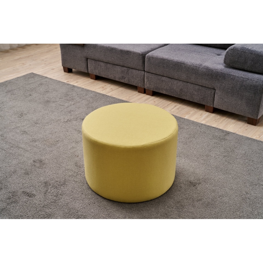 Tabouret RABO Ø 58 cm jaune