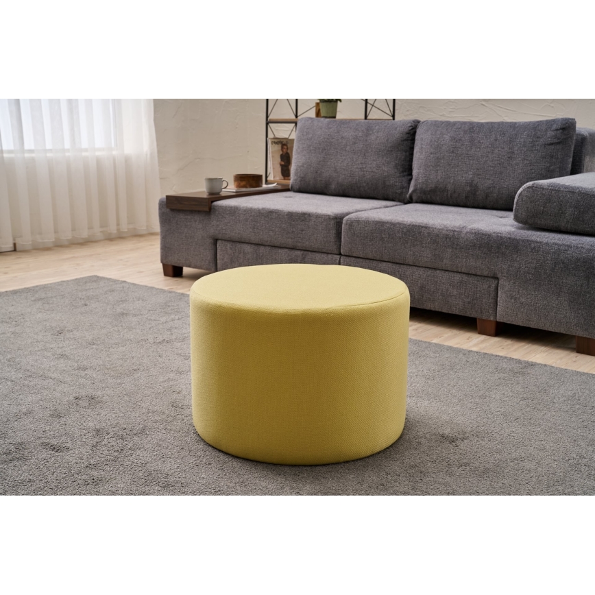 Tabouret RABO Ø 58 cm jaune