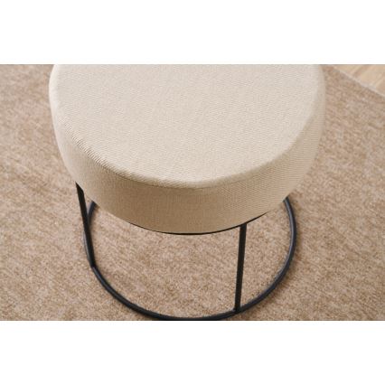 Tabouret RELO Ø 40 cm crème