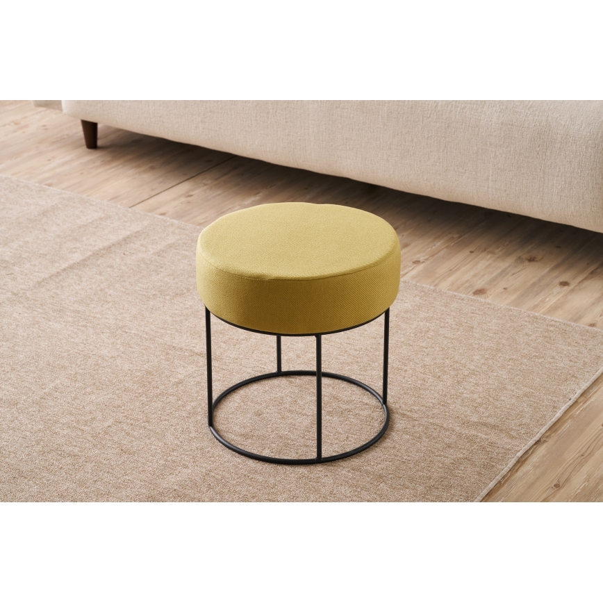 Tabouret RELO Ø 40 cm jaune