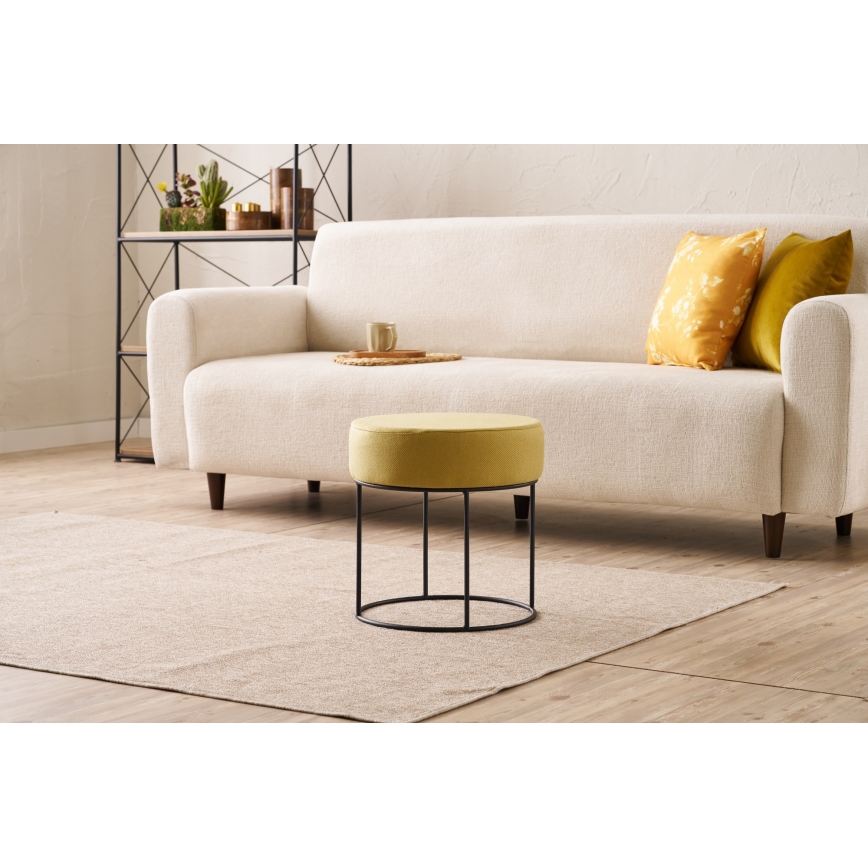 Tabouret RELO Ø 40 cm jaune