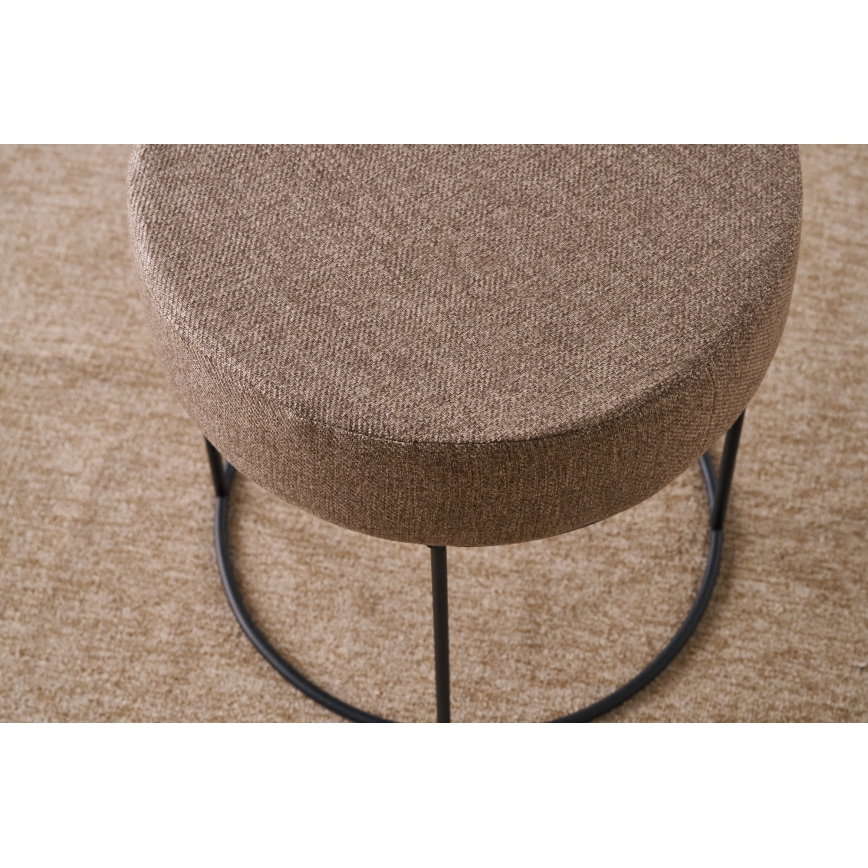 Tabouret RELO Ø 40 cm, marron