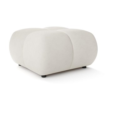 Tabouret rembourré ALMADA 72x72 cm beige