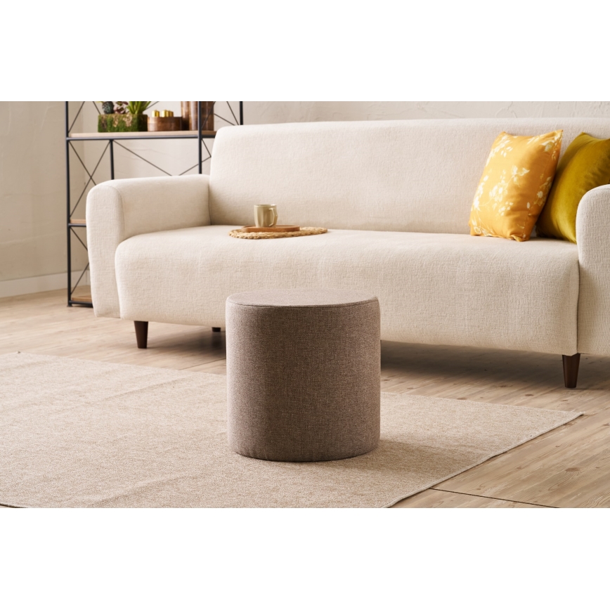 Tabouret RONDO, Ø 40 cm, marron