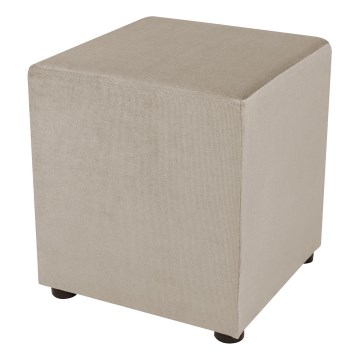 Tabouret SIX 40 x 40 cm beige