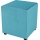 Tabouret SIX 40x40 cm bleu