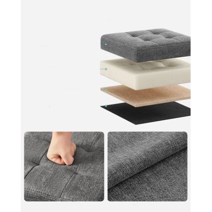 Tabouret SULTAN 30x30 cm gris