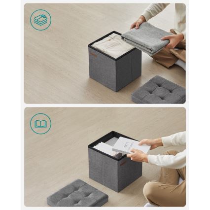 Tabouret SULTAN 30x30 cm gris