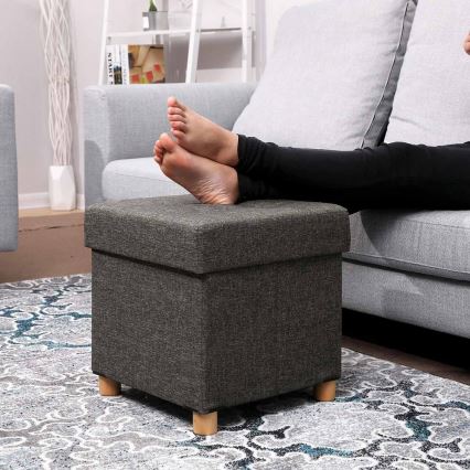 Tabouret SULTAN 38x40 cm gris foncé