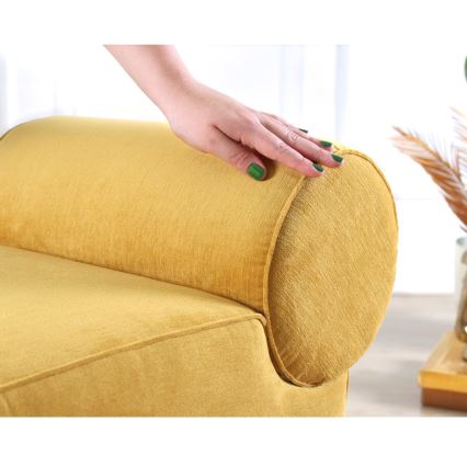 Tabouret TIKI 47x45 cm jaune