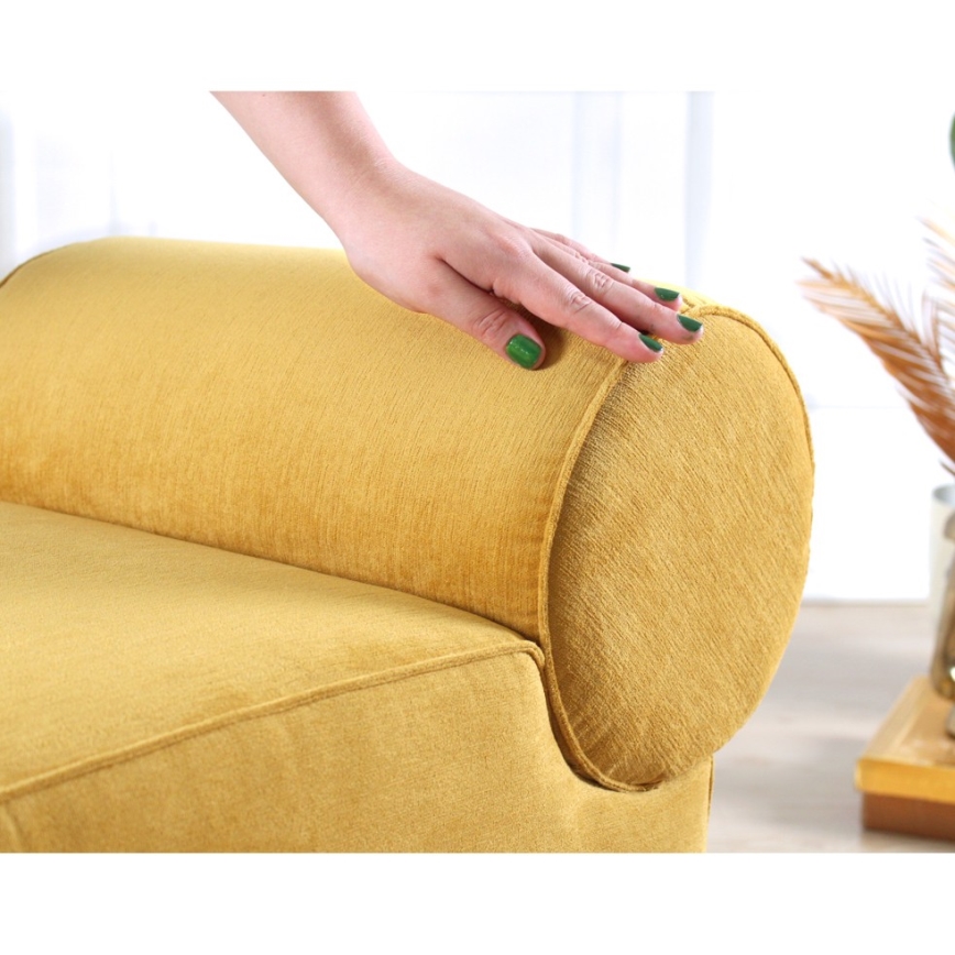 Tabouret TIKI 47x45 cm jaune