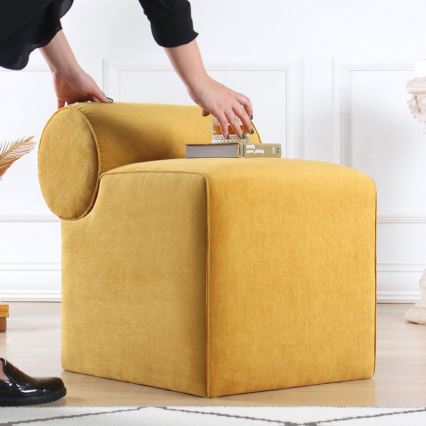Tabouret TIKI 47x45 cm jaune