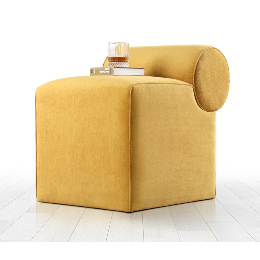 Tabouret TIKI 47x45 cm jaune