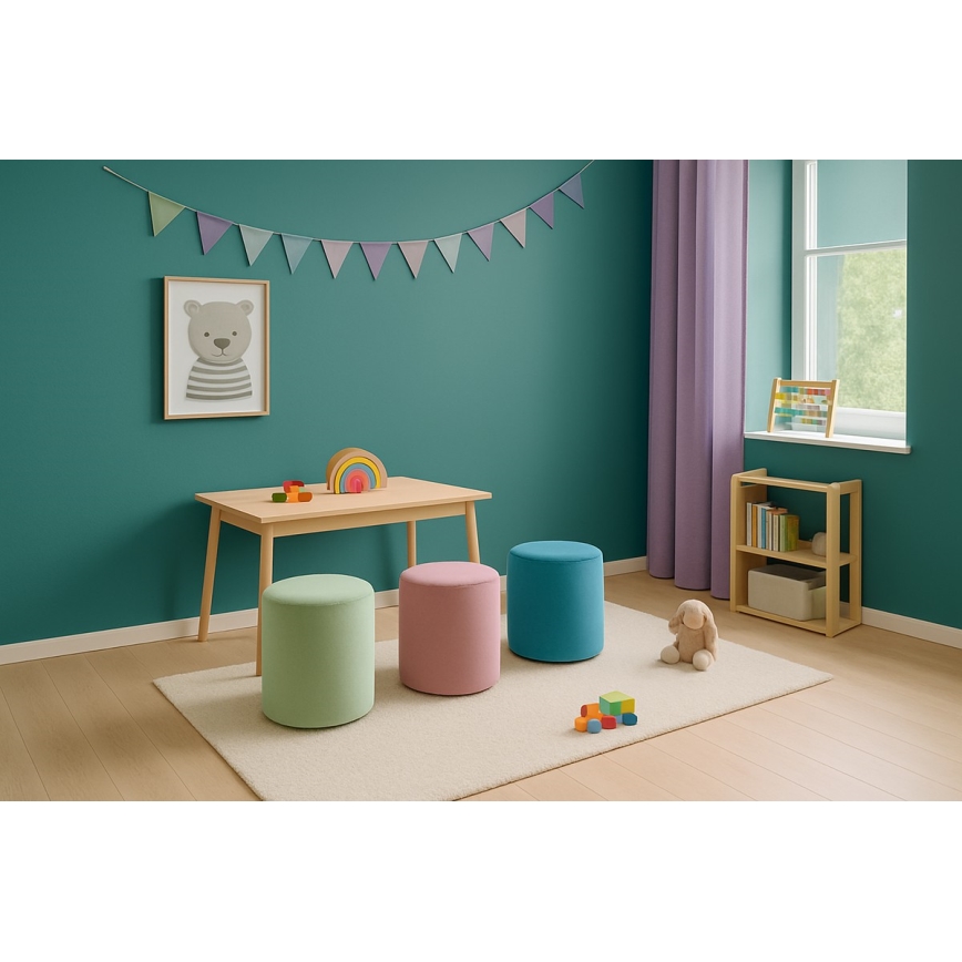 Tabouret VEX Ø 36 cm bleu