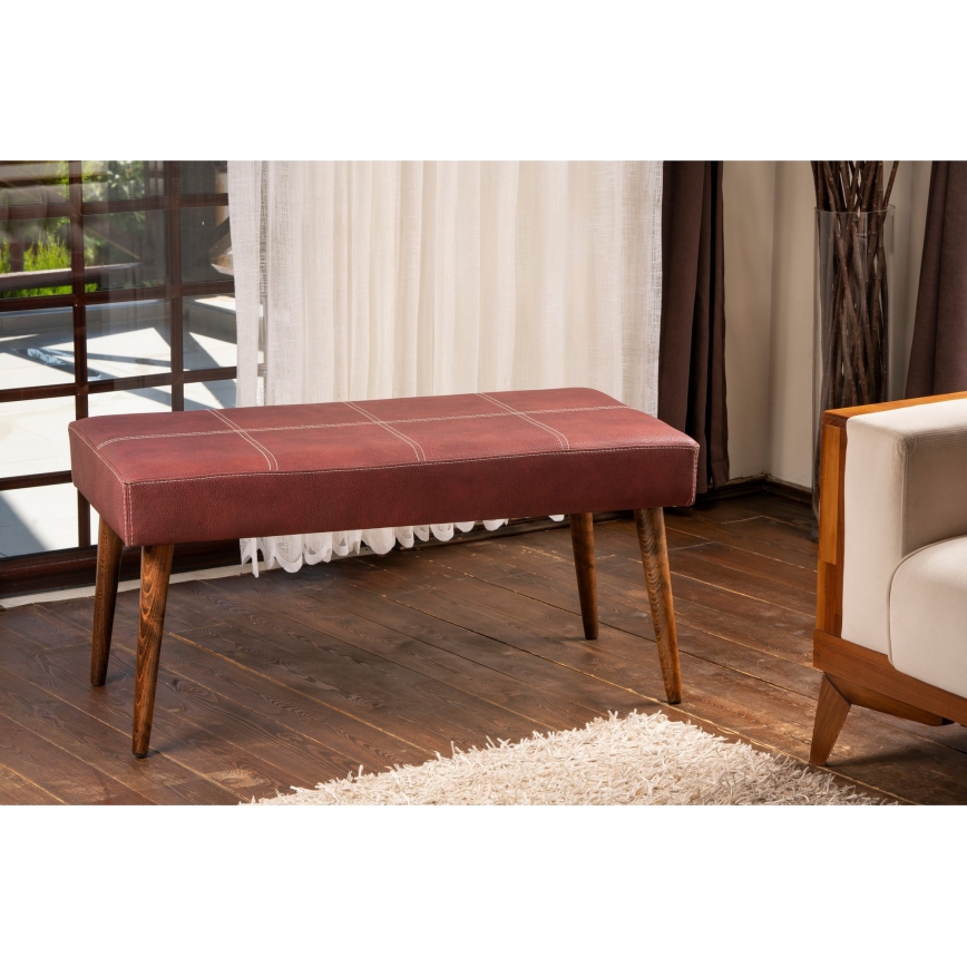 Tabouret VITO 46 x 92 cm rouge