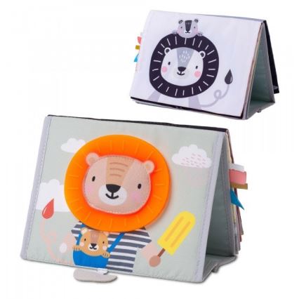 Taf Toys - Livre textile pour enfant avec miroir savane