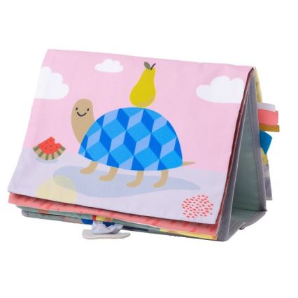 Taf Toys - Livre textile pour enfant avec miroir savane