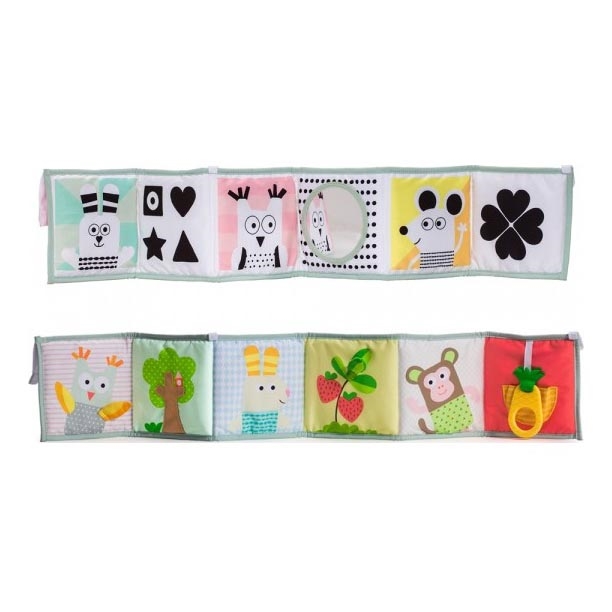 Taf Toys - Livre textile pour enfants 3en1 animaux