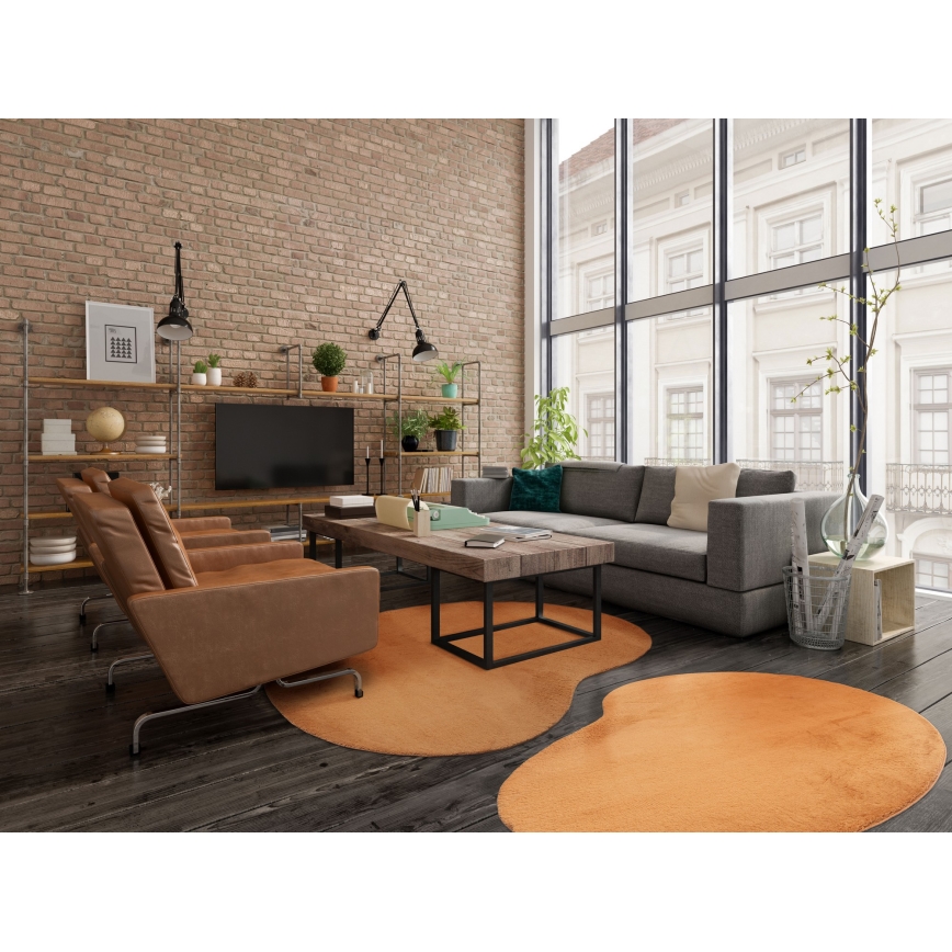 Tapis antidérapant LOREN 160 x 230 cm orange