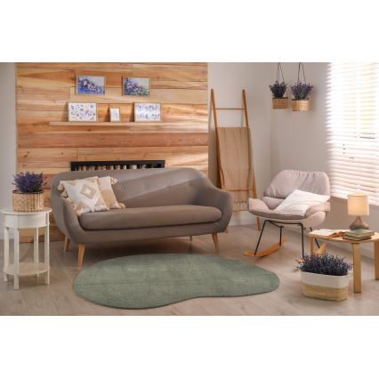 Tapis antidérapant LOREN 160 x 230 cm, vert foncé