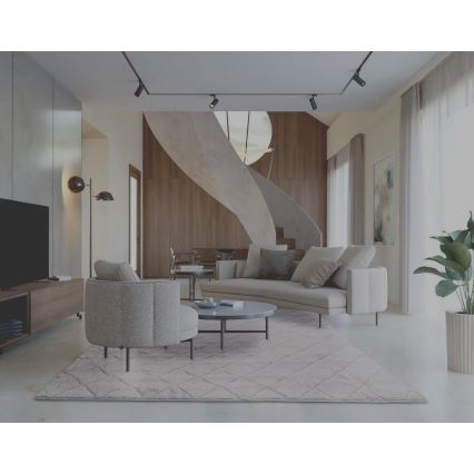 Tapis antidérapant MODENA NEW 120x160 cm gris clair