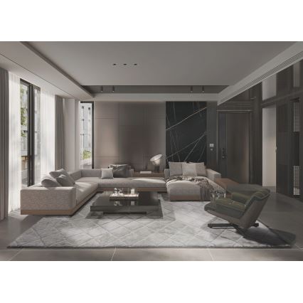 Tapis antidérapant MODENA NEW 120x160 cm gris clair