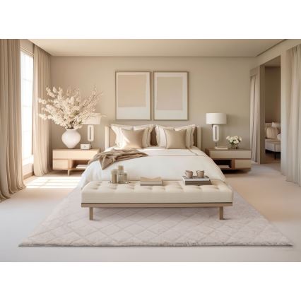Tapis antidérapant MODENA NEW 80x140 cm crème