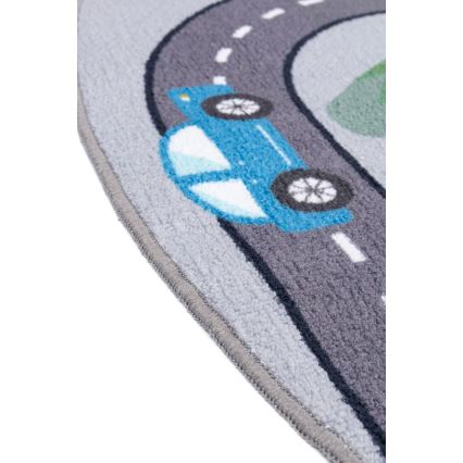 Tapis antidérapant pour enfants ARES STREETS 160 cm gris/ville