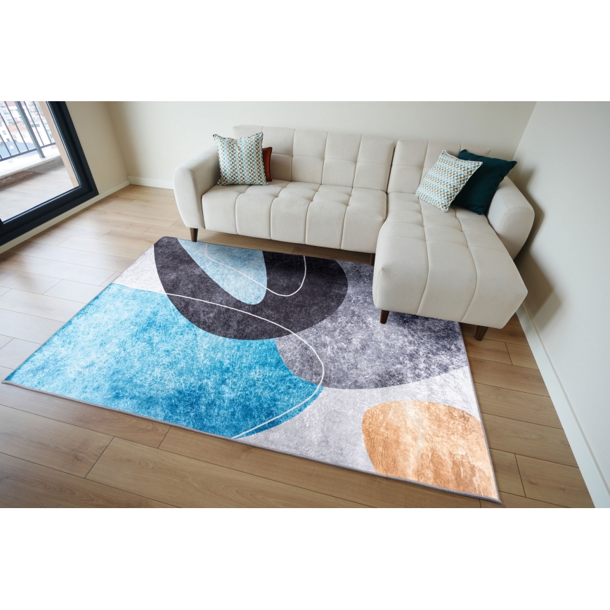 Tapis antidérapant PRINT SHINE 120x170 cm multicolore