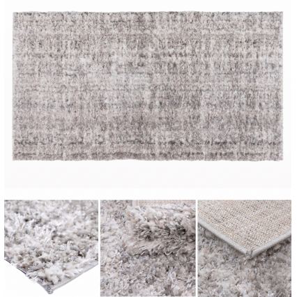 Tapis BILBAO SHAGGY 160x230 cm gris/anthracite