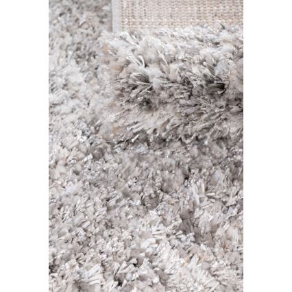 Tapis BILBAO SHAGGY 80 x 150 cm gris/anthracite