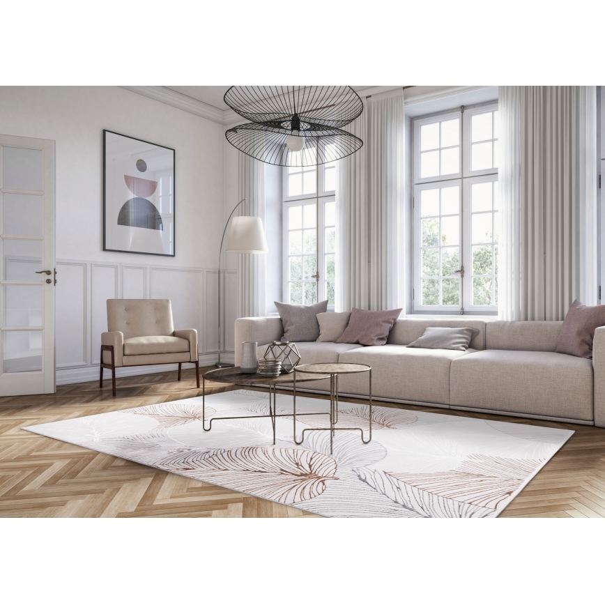 Tapis CREATION 160x230 cm 1950 g/m2 gris/beige/blanc