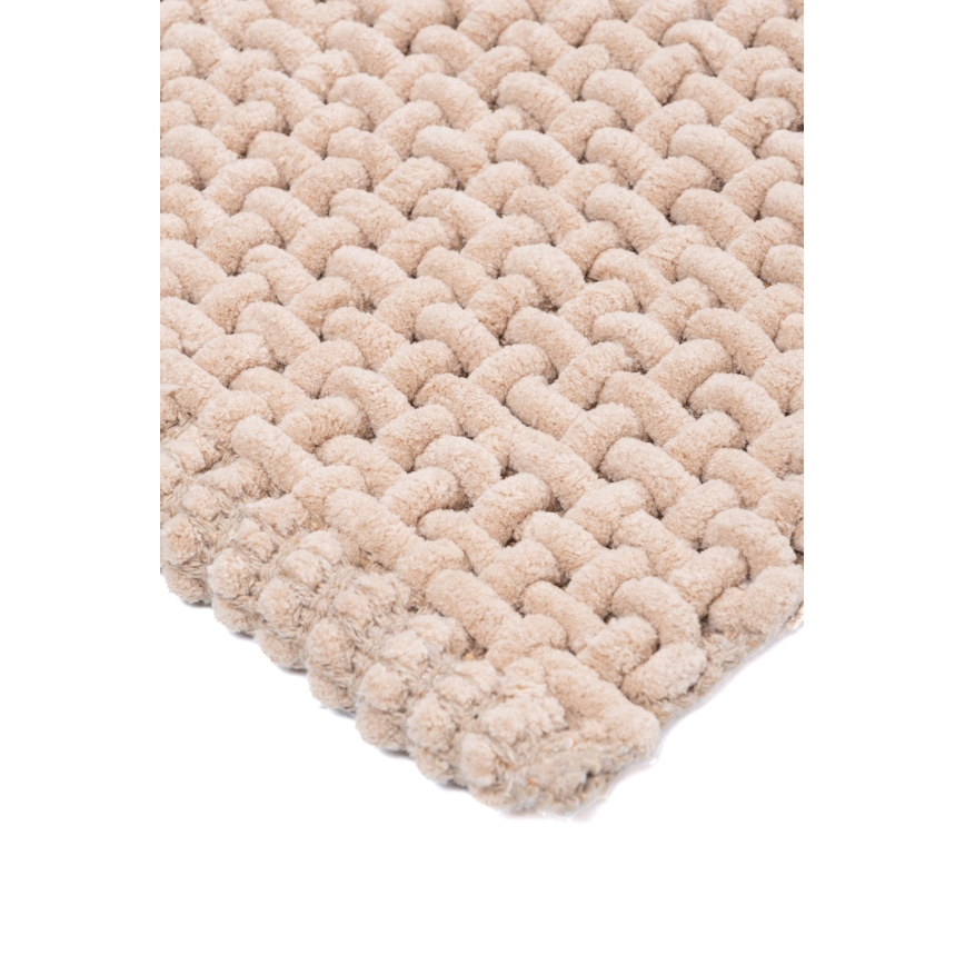 Tapis de bain BELWEDER 60 x 100 cm beige