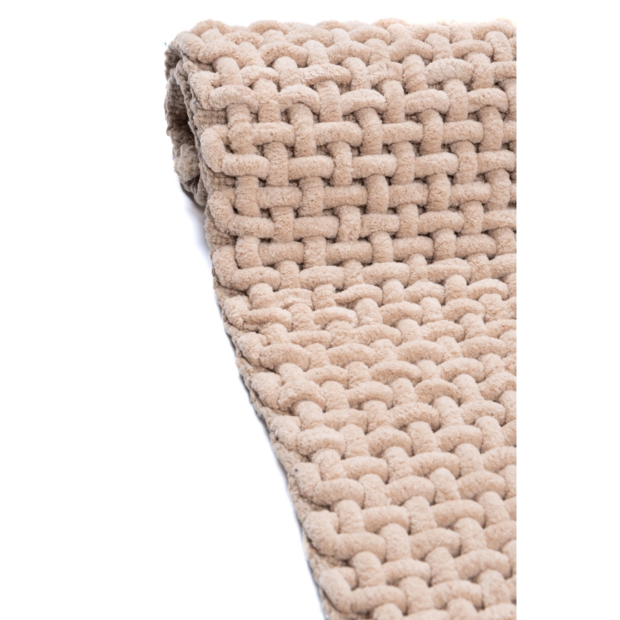 Tapis de bain BELWEDER 60 x 100 cm beige