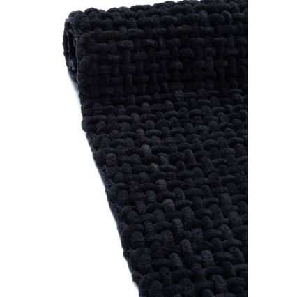 Tapis de bain BELWEDER 60 x 100 cm, noir