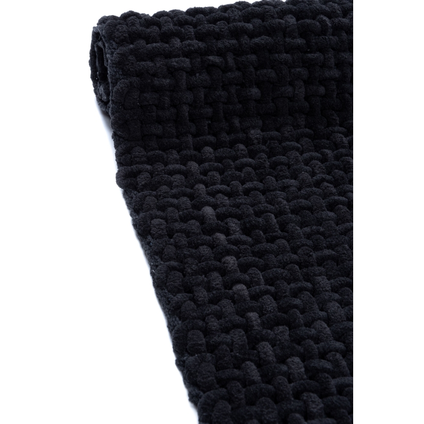 Tapis de bain BELWEDER 60 x 100 cm, noir