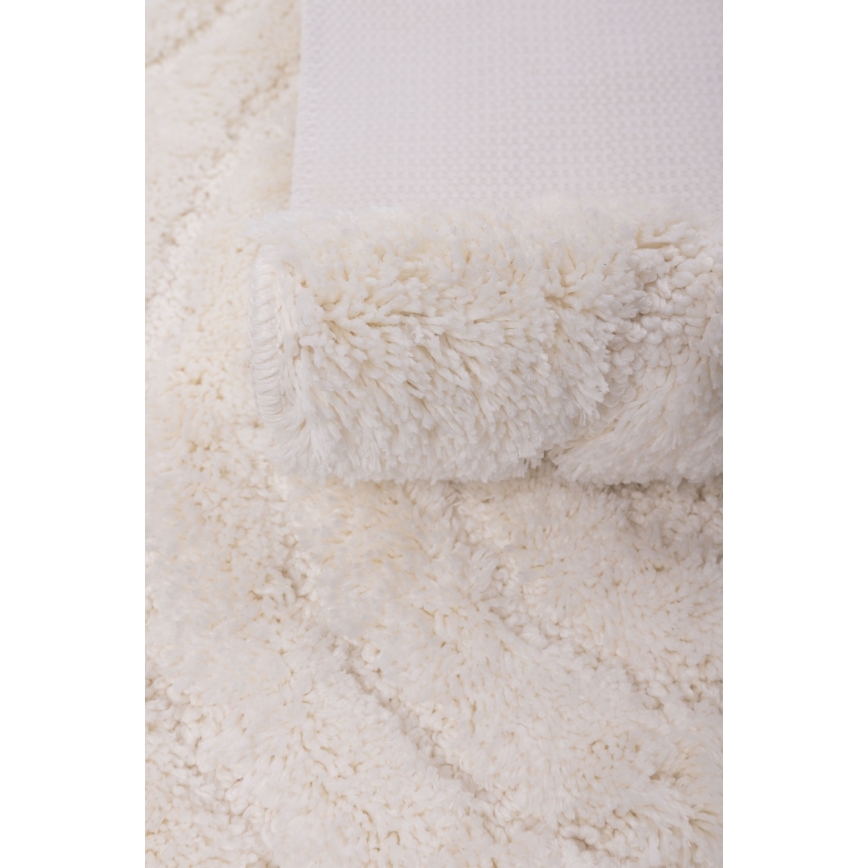 Tapis de bain CARMEN 50 x 80 cm crème