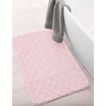 Tapis de bain NEW STYLE 3D 60 x 90 cm rose