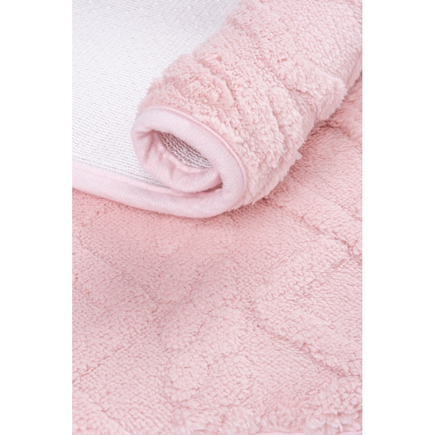 Tapis de bain NEW STYLE 3D 60 x 90 cm rose