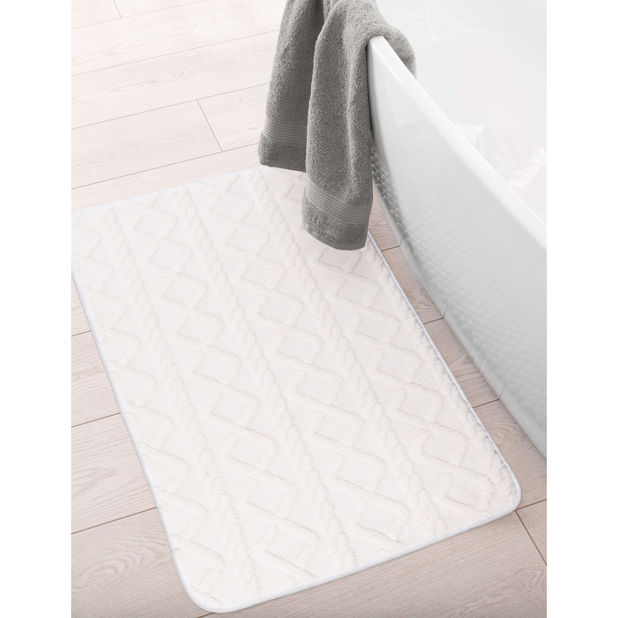 Tapis de bain NEW STYLE 3D 60x90 cm, crème