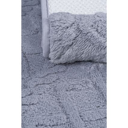 Tapis de bain NEW STYLE 3D 60x90 cm gris clair