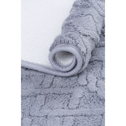 Tapis de bain NEW STYLE 3D 60x90 cm gris clair