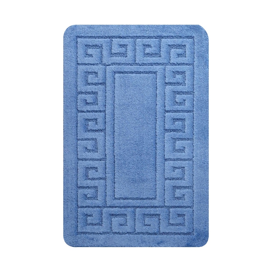 Tapis de salle de bains ETHNIC 50x70 cm bleu