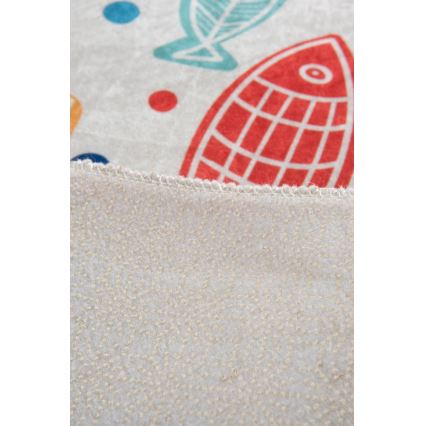 Tapis de salle de bains FISH 40x60 cm coloré