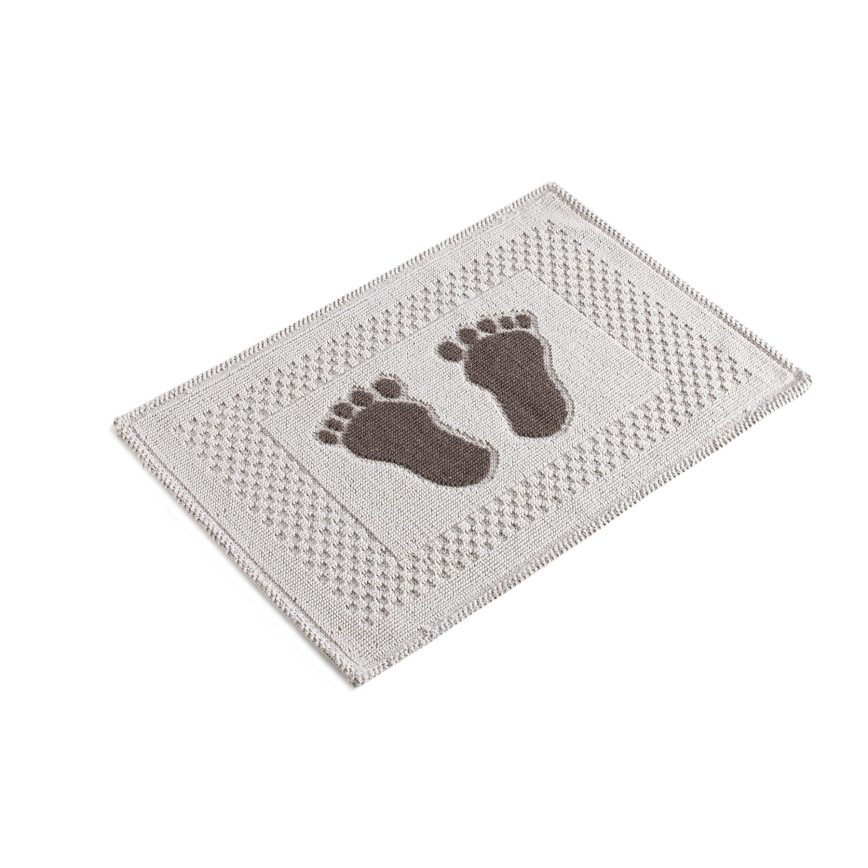 Tapis de salle de bains FOET 50x70 cm blanc